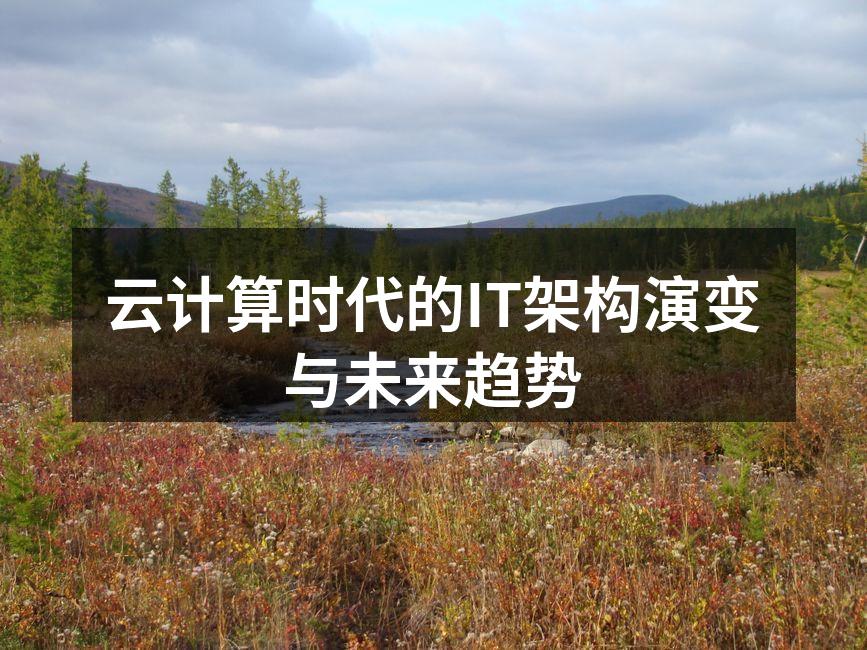 云计算时代的IT架构演变与未来趋势